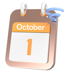 icon calendar 3D Rendering
