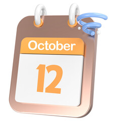 icon calendar 3D Rendering