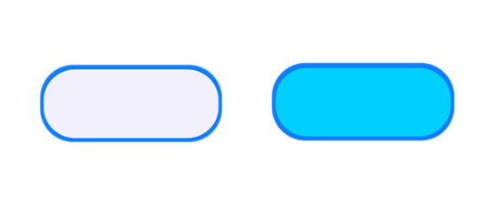Blue LED buttons , on a transparent background