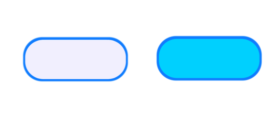 Blue LED buttons , on a transparent background