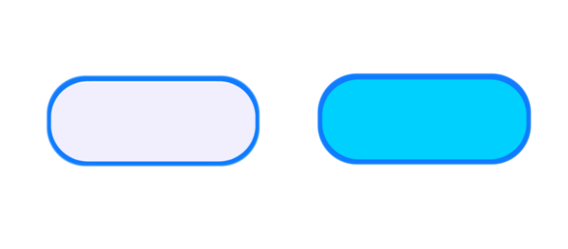 Blue LED buttons , on a transparent background