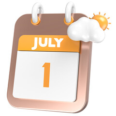 icon calendar 3D Rendering