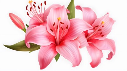 Pink Lily Flower 