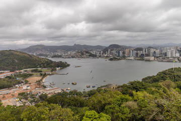 Fototapeta na wymiar vista panorâmica da cidade de Vila Velha, Estado do Espirito Santo, Brasil