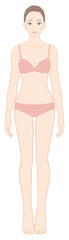 美意識が高い女性の全身