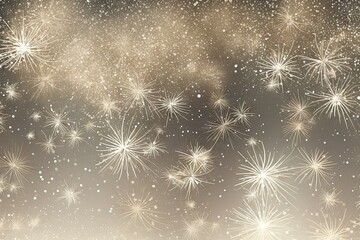 Magical sparkle wonderland. Glittering christmas bokeh background in soft and bright tones. Glamorous night xmas lights. Shimmering silver and gold sparkle for festive effect