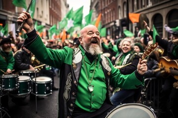 Fototapeta na wymiar St. Patrick's Day Parade Celebration