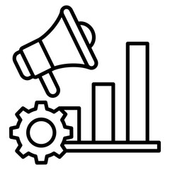 Public Relations Campaign Icon Element For Design