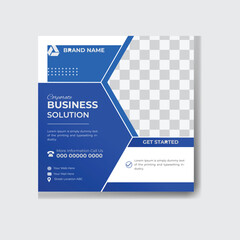 Digital marketing social media post and corporate web banner template