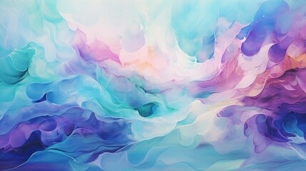 Pastel waves - calming flow in art