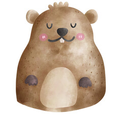Groundhog love minimal animal pet toy