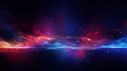 A visually dazzling and fascinating abstract background that depicts the moving energy and energy of technological particles in the virtual and digital world