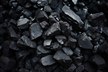 Black Coal Pile