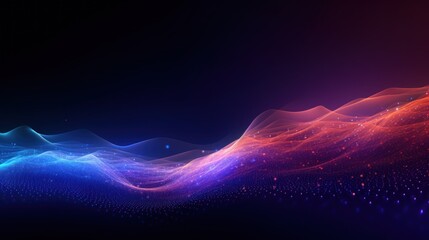 Energetic and futuristic abstract background that depicts particle technologies, combine and change