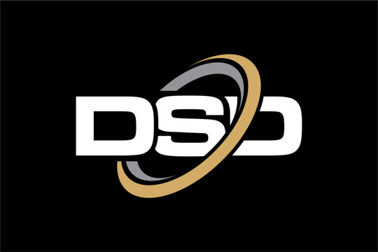 DSD creative letter logo design vector icon illustration