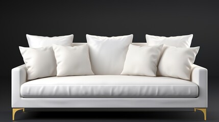Fototapeta na wymiar Modern sleek couch