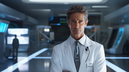 Fototapeta premium The Futuristic Medical Expert