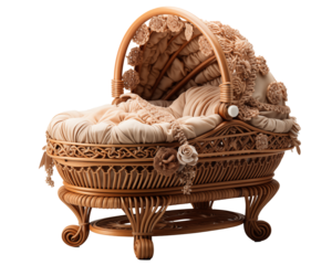 bassinet isolate on white background
