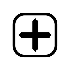 Obraz premium Plus icon set