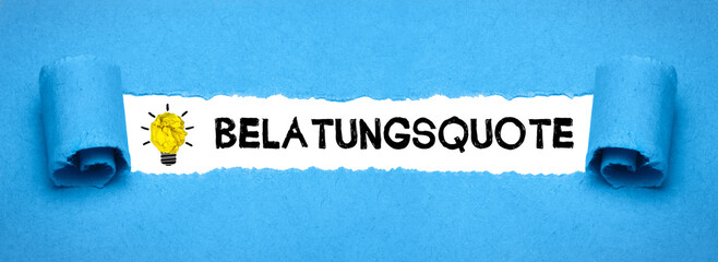 Belastungsquote