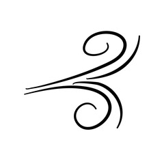 Obraz premium doodle wind blow