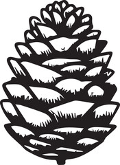 pine cone EPS, pine cone Silhouette, pine cone Vector, pine cone Cut File, pine cone Vector
