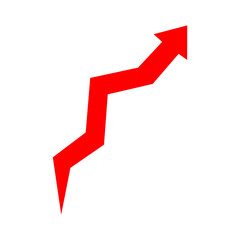 Graph red arrow