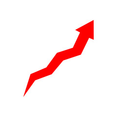 Graph red arrow