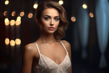 Fototapeta premium Portrait of a rich woman at a party event