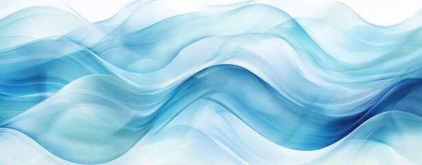 Fototapeta premium abstract blue waves background