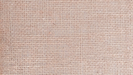 Brown sackcloth texture or background and empty space.