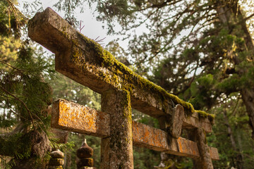 Tore auf einem japanischen Friedhof