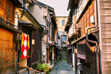 traditionelles Teeviertel im japanischen Kanazawa