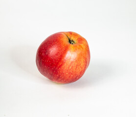 red apple on white background