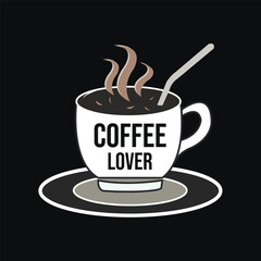 cup of coffee t shirt design