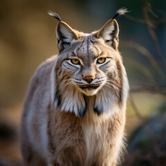 Balkan lynx, professional shot, wallpapers, 8k, film photography created with Generative Ai