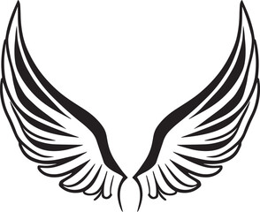 Obraz premium 悪魔の翼のシルエット_04,Generative AI 