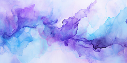 Watercolor texture in abstract purple and aqua hues