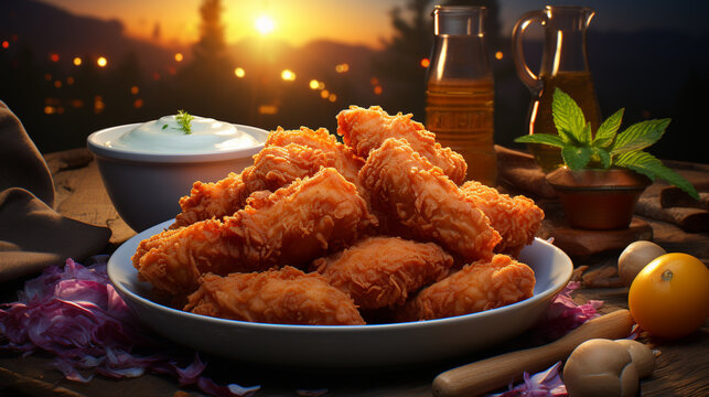 fried chicken nuggets