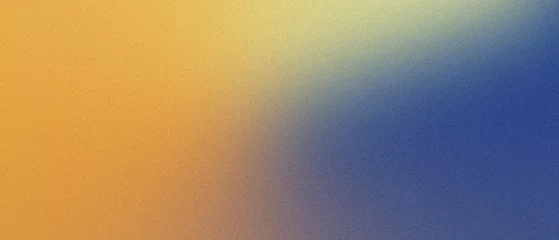 Deurstickers 抽象的なノイズ背景 青と黄色のグラデーション © saku
