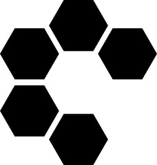 Captivating Black Honeycomb: Modern Vector Art, Hexagonal Harmony, Sleek Design – A Minimalist Marvel in Contemporary Graphics