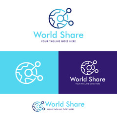 Web icon abstract business logo design