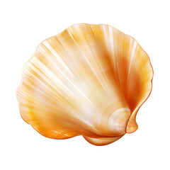 seashell isolated on transparent background