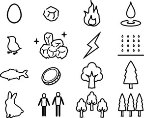 自然の環境アイコンセット © ひとりごと