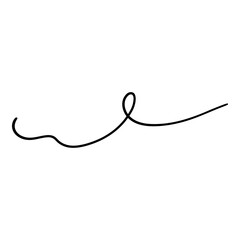 Calligraphy swoosh wavy line vector elements set