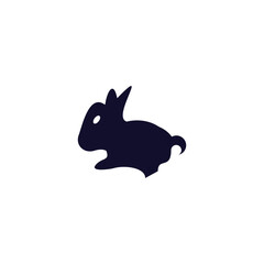 Rabbit logo template vector icon symbol illustration
