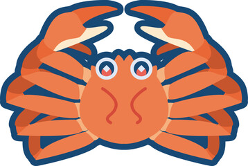 かわいいズワイガニのイラスト