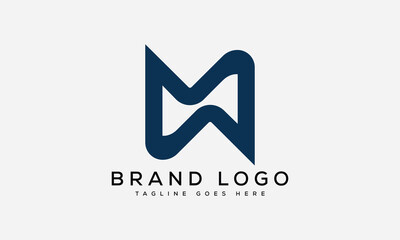 letter MW logo design vector template design for brand.