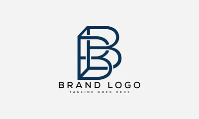 letter BB logo design vector template design for brand. - obrazy, fototapety, plakaty