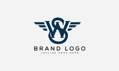 letter SW logo design vector template design for brand.